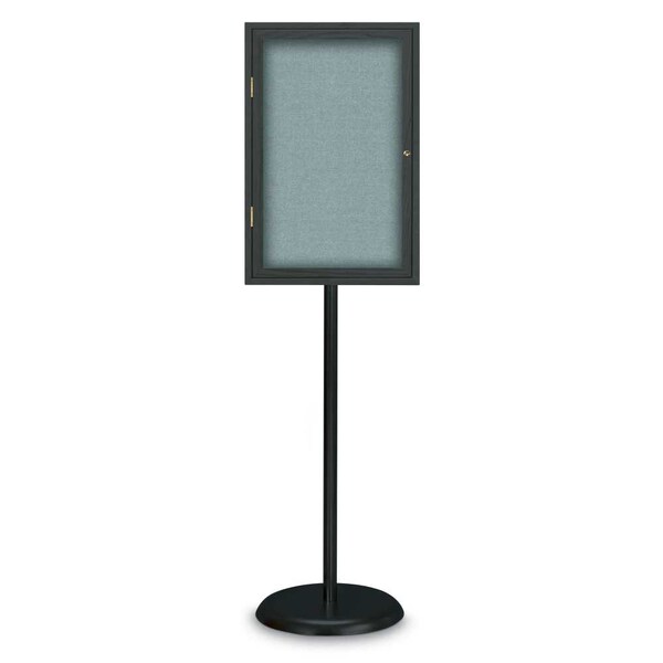 Corkboard, Double Door, Radius Frame, 60x36", Satin/Natural Tan Cork
